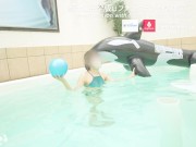 プールでビチョ濡れおまんこずらし生挿入　水着からはみ出る豊満おっぱいに大量ぶっかけ　日本人　カップル　立ちバック　主観　おっぱい　スタイル抜群　美女　ハメ撮り　個人撮影　手コキ　無修正 12/16