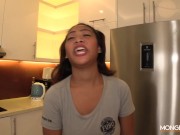 Busty Thai whore interviewed and fucked by her future boss 3/16