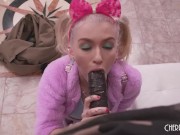 BBC for Petite Blonde Spinner Emma Rosie Railed by Jax Slayher 7/16