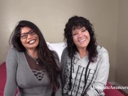 Casting plump bbw full figure big tit milf moms hot spit roast throat banging pussy pounding threesome action 10/16