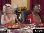 MOMMY'S GIRL - MILFs Christie Stevens & Ebony Goddess Mystique Want Stepdaughters To Be Lesbians 4/16