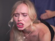 The stepdaughter dresses like a slut, so I spanked her ass and fucked her young pink pussy 10/16