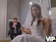 VIP4K. Man fucks brides shaved pussy while guests are waiting for them 3/16