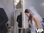 VIP4K. Man fucks brides shaved pussy while guests are waiting for them 5/16