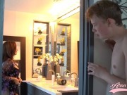 Horny Milf Alina Angel fucking a young dick الينا انجل تتنايج مع ابن صاحبتها