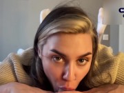 Stepsister made a throat suck and allowed to cum on her sexy ass 2/16