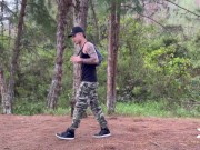 Lost in the woods - I fuck a skinny horny stranger - Danner Mendez and Alicia Trece 1/16