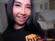 Two Asian shemale teens get together for a PornHub special threesome 7/16