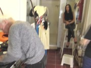 ruler couple humiliate old slave in chamber 9/16