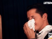 Adorable Blonde Emily Cutie Takes Stranger's Cock In Her Mouth And Pussy - HORNY HOSTEL 4/16