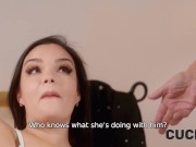 CUCK4K. Older husband asked his friend to came and fuck his hot Sofia Lee 9/16