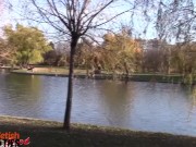 Longhaired Diane shows feet in public 2/16