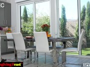 Hot Blonde Teen Shows Thanks To Her Stepdad's For His Big Dick On Thanksgiving 1/16