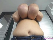 Alice has 85JJ sized big tits. She gets them massaged, she jiggles and bounces to make you cum. 14/16