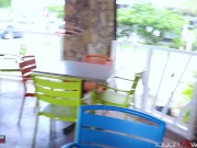 My Wife Flashes her Pussy to Stranger, Takes him Home to Cum on his Dick - Riley Jacobs 2/16