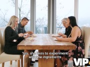 VIP4K. Sofia Lee fucked hard into hairy pussy in the presence of the husband 3/16