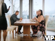 VIP4K. Sofia Lee fucked hard into hairy pussy in the presence of the husband 4/16