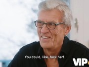 VIP4K. Sofia Lee fucked hard into hairy pussy in the presence of the husband 7/16