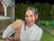 Entrenador me aconseja meterme una banana y su pene en el culo - JENIFER PLAY 14/16