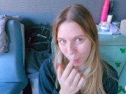 Just don't cum in my pussy, stepson! 15/16