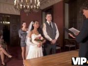 VIP4K. Sexy newlyweds cant resist and get intimate right after wedding 4/16