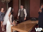 VIP4K. Sexy newlyweds cant resist and get intimate right after wedding 7/16