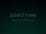 Hottie Redhead Gets Hard DP By Two Big Cocks 1/16