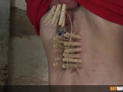 Dom daddy Sebastian Kanes torments sub twink Casper Ivarsson 14/16