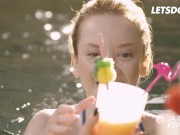 Beautiful Lesbians Lottie Magne & Clara Mia Romantic Sex By The Pool - A GIRL KNOWS 2/16