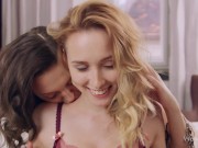WOWGIRLS Perfect lesbian couple Isabella De Laa and Kelly Collins licking and fingering each other in front of the camera 2/16