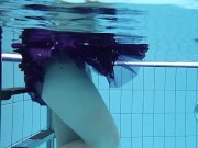 Hot Chick In Public Swimming Pool All Alone And Wet 1/16