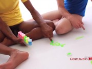 Luke and Patrick worship feet together before tugging cocks 1/16