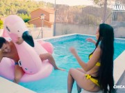 Big Ass Latina Andreina De Luxe Gets Her Hairy Pussy Fucked By The Pool - MAMACITAZ 3/16