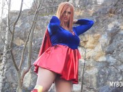 Huge Tits Redhead Alexsis Faye play in Cosplay costume Masturbate and Running 3/16
