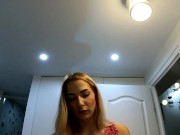 Sexy and horny tight pussy girl in her pink dresss prepares for the night club 16/16