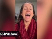 Babe pees closeup spreading, virtual facesitting, dirty talk JOI with femdom & findom, doggystyle panties down - Lelu Love 13/16