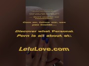 Babe pees closeup spreading, virtual facesitting, dirty talk JOI with femdom & findom, doggystyle panties down - Lelu Love 16/16