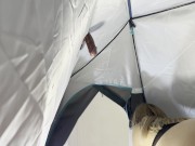 Tight Pussy Amateur Horny Blonde Girl in Sexy and Hot Underwear and Bra plays with the balls and teases a Big Dick 3/16