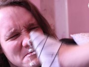 Ester likes when her slave worship her feet - teaser