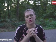 MyDirtyHobby - Horny amateur fucked by a stranger outdoors 2/16