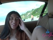 Super sexy Aubry babcock pov cruise and pussy rubbed and orgasm / squirts all over car 11/16