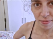 The Hotel Housekeeper caught a couple fucking and lets them finish while she cleans up the room 15/16