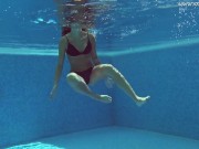 Sexiest Hungarian pornstar Tiffany swims naked then ruby tight pussy 14/16