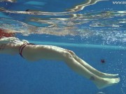 Sexiest Hungarian pornstar Tiffany swims naked then ruby tight pussy 15/16