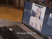 SHAME4K. Blonde teacher lets student fuck her to keep a secret about second job 4/16