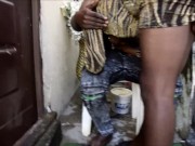 Rough Sex Outside with Ebony Babe 6/16