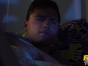 Fake Halloween In The Hostel - Mightnight Treat starring Heidi Van Horny in fishnet bodystocking and lace mask 1/16