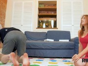 RIM4K. Playing twister with funny Rita Fox ends with rimming and sex 4/16