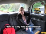 Fake Taxi - Amazing big tits blonde stunner has her shaved pussy eaten and her ass spanked before being sprayed with cum 3/16