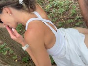 Wife fucked in tennis dress in public while husband watches then cums on her face / Double facial 5/16